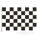 Bandeira quadriculada em preto e branco 90 * 150cm 100% polyster